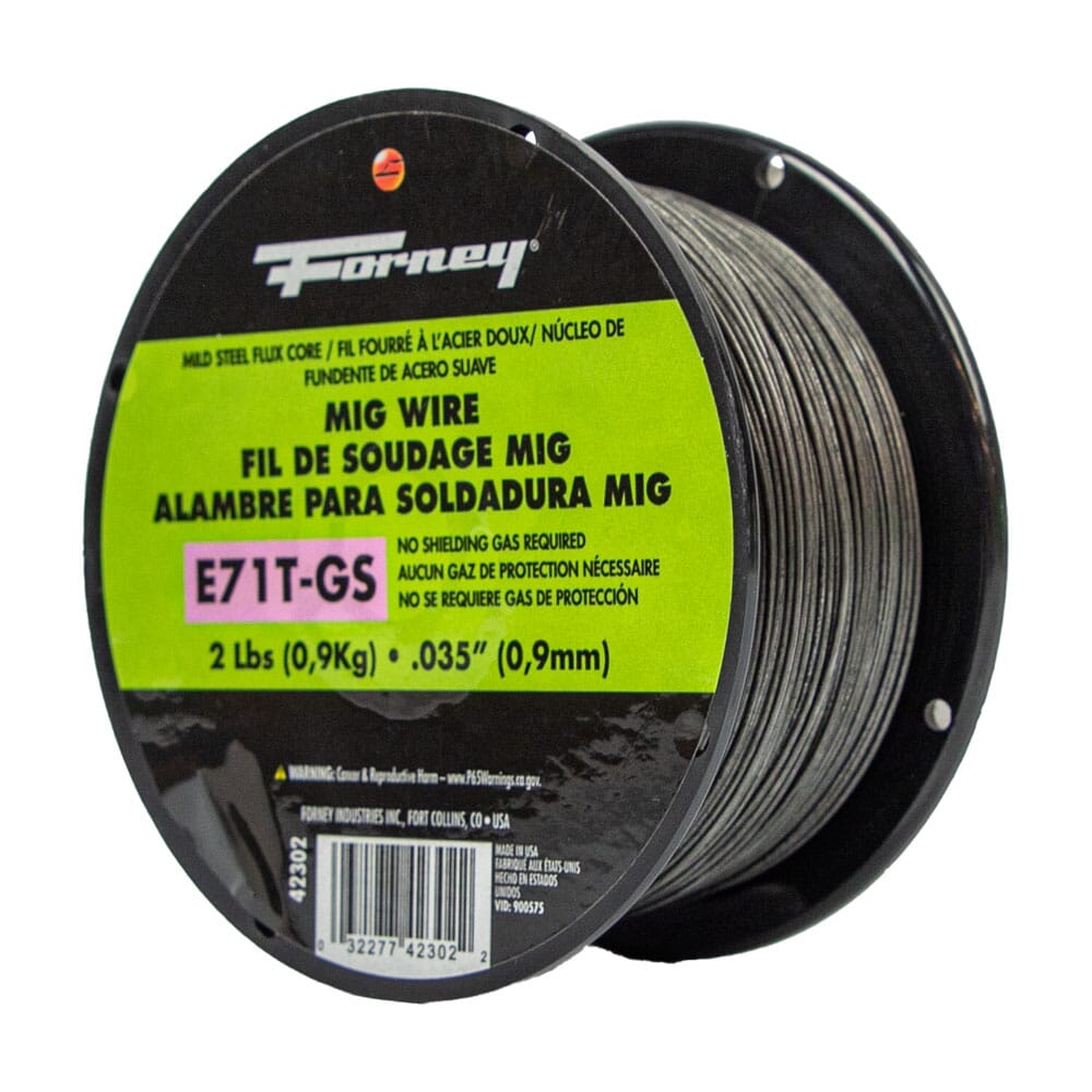 E71T-GS Self, Steel Flux-Core Welding Wire, .035 in x 2 Pound